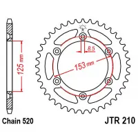Звезда ведомая CR/CRF 45 JT