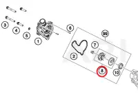 Крыльчатка помпы FE/FC350/450(c17)
