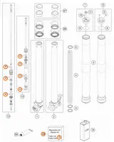Ремкомплект вилки TC50/65(с17) уплотнения