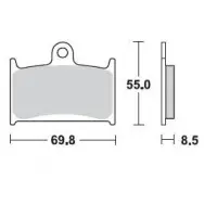 Колодки 707CM55 Braking 