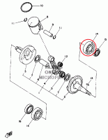 Подшипник коленвала левый YZ85