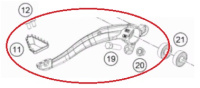 Лапка заднего тормоза TC/FC(с17)