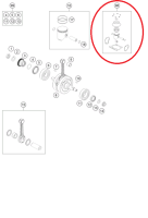 Поршень KTM125(с18)/TC(с18) + прокладки, original