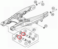 Подшипник маятника игольчатый 20*26*16 KTM65
