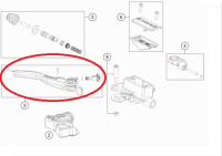 Рычаг тормоза TE250/300(с18) original Magura