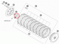 Стопорная шайба крышки корзины сцепления KTM450SXF(07-11)EXC(08-11) original