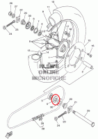 Сальник заднего колеса 1 YZ125 (01)