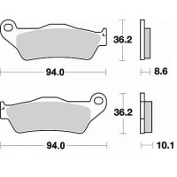 Колодки 746 KTM250/350/525 перед Braking