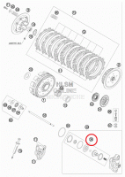 Рем.комплект поршня сцепления KTM450F(07-12), original
