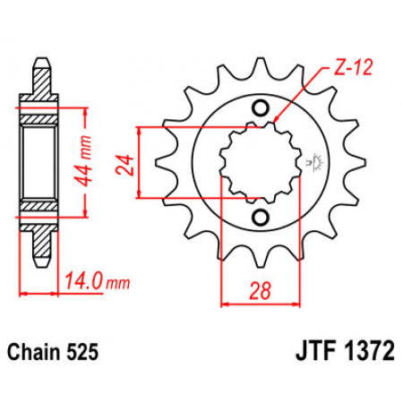 Звезда ведущая JTF1372.17