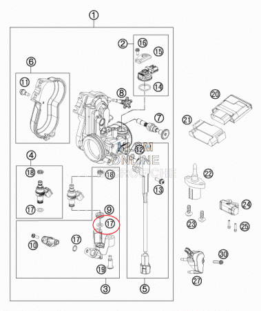 Уплотнительное кольцо форсунки KTM 7.2*2.2