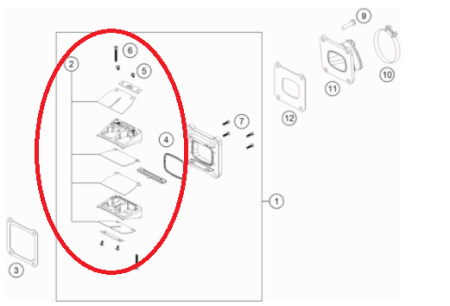 Лепестки клапана TC/TE125/250/300(с20) original