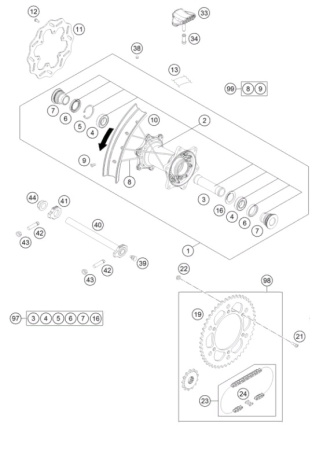Противобуксатор 1,60 KTM