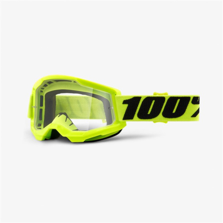 Очки 100% Strata 2 Goggle Yellow Clear Lens