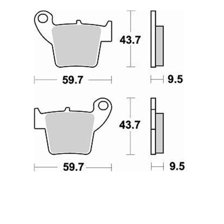 Колодки 886/094311 MotoMaster R