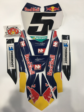 Наклейки передний номер, крыло, фильтровая коробка КТМ SX/SXF(с13) Factory Dungey