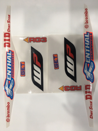 Наклейки на маятник и вилку КТМ SX/SXF(с13) Factory Dungey