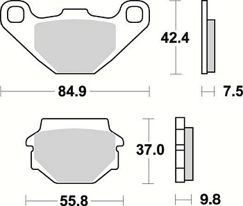 Колодки 669SM1 Braking