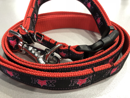 Поводок для собаки FOX розовый 