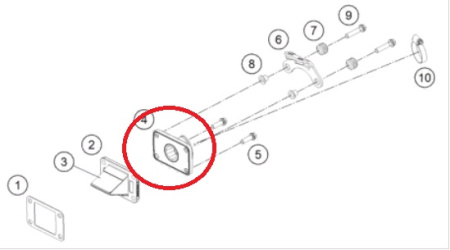 Кронштейн карбюратора KTM65(10) original